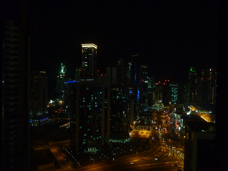 Doha  by night