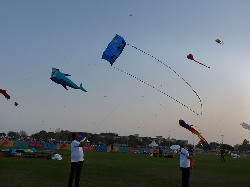 Drakfestival i Aspire Park